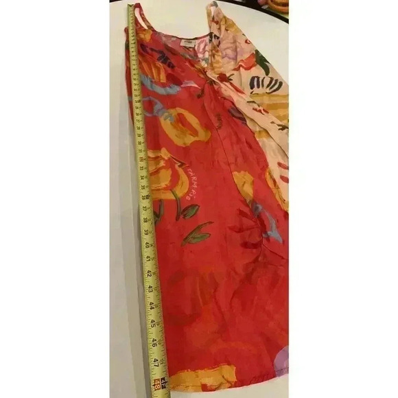 Farm Rio Cover Up Wrap Midi Dress S Fruit Print Anthropologie Swim Sarong Resort - Picture 9 of 11